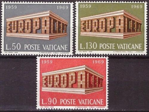 Potov znmky Vatikn 1969 Eurpa CEPT Mi# 547-49 - zvi obrzok