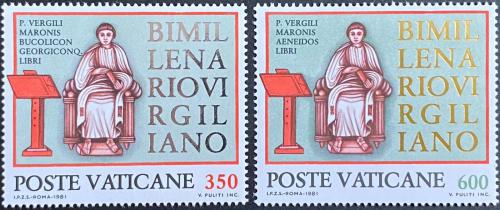 Poštové známky Vatikán 1981 Publius Vergilius Maro Mi# 783-84