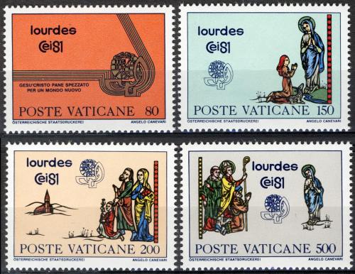Poštové známky Vatikán 1981 Svìtový eucharistický kongres Mi# 785-88