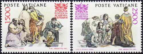 Poštové známky Vatikán 1986 Papežská akademie vìd, 50. výroèie Mi# 897-98 Kat 4.50€