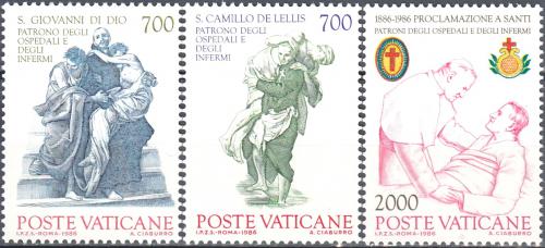 Poštové známky Vatikán 1986 Svatí Mi# 894-96
