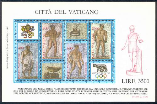 Poštové známky Vatikán 1987 Výstava OLYMPHILEX ’87 Mi# Block 9