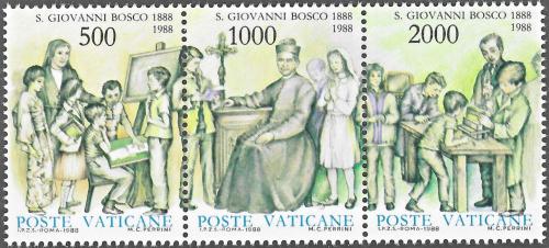 Poštové známky Vatikán 1988 Jan Bosco Mi# 937-39