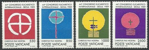 Poštové známky Vatikán 1989 Eucharistický kongres Mi# 984-87 Kat 5€