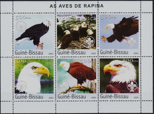 Potov znmky Guinea-Bissau 2003 Orli Mi# 2596-2601 Kat 12