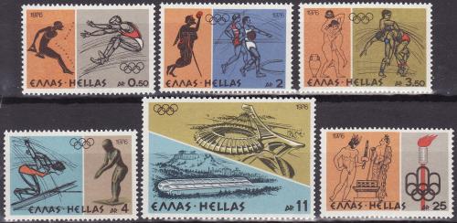 Poštové známky Grécko 1976 LOH Montreal Mi# 1240-45