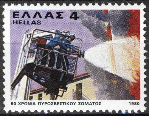 Poštová známka Grécko 1980 Hasièi Mi# 1415