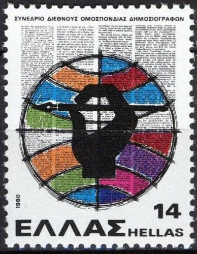 Poštová známka Grécko 1980 Kongres novinárù Mi# 1419