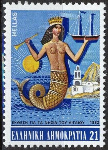 Poštová známka Grécko 1982 Morská panna Mi# 1478
