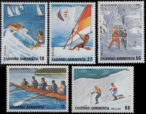Poštové známky Grécko 1983 Šport Mi# 1515-19