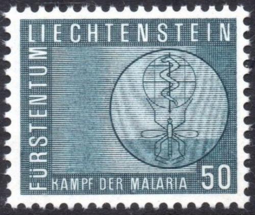 Poštová známka Lichtenštajnsko 1962 Boj proti malárii Mi# 419
