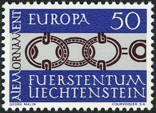 Poštová známka Lichtenštajnsko 1965 Európa CEPT Mi# 454