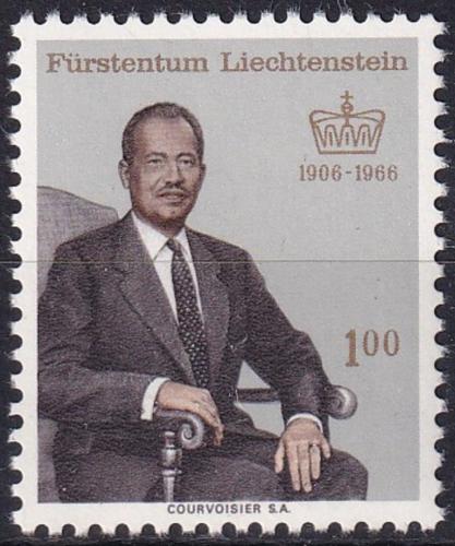 Poštová známka Lichtenštajnsko 1966 Kníže František Josef II. Mi# 464