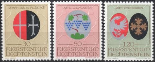 Poštové známky Lichtenštajnsko 1971 Erby Mi# 548-50