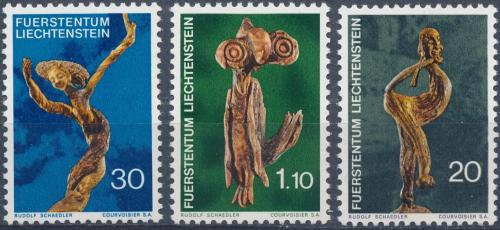Poštové známky Lichtenštajnsko 1972 Sochy Mi# 567-69