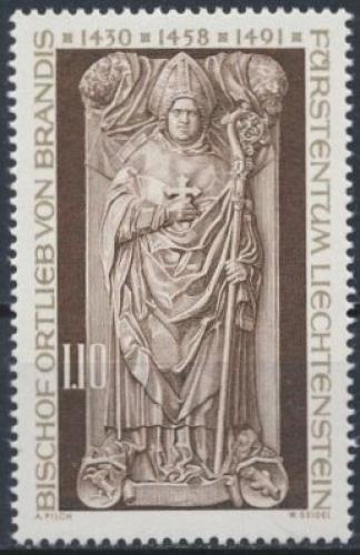 Poštová známka Lichtenštajnsko 1976 Biskup z Churu Mi# 666