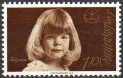Poštová známka Lichtenštajnsko 1977 Princezna Ta�ána Mi# 687