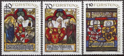 Poštové známky Lichtenštajnsko 1979 Heraldické panely Mi# 731-33
