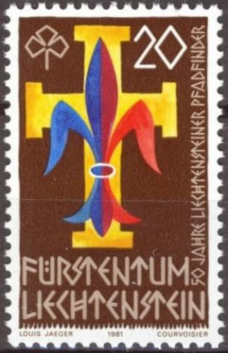 Poštová známka Lichtenštajnsko 1981 Skauti Mi# 773