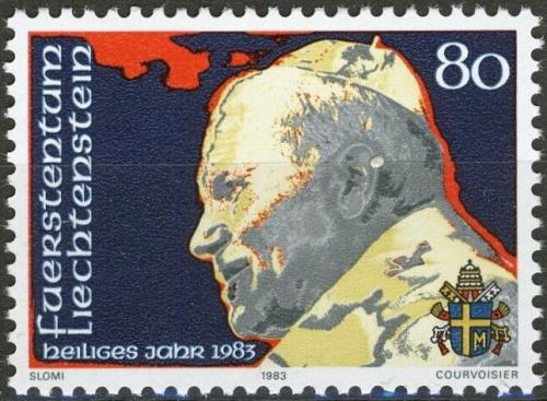 Poštové známky Lichtenštajnsko 1983 Papež Jan Pavel II Mi# 830