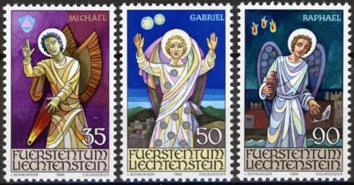 Poštové známky Lichtenštajnsko 1986 Vianoce Mi# 910-12