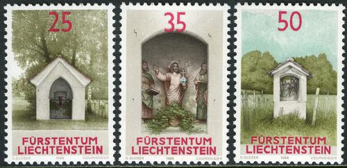 Poštové známky Lichtenštajnsko 1988 Svatynì Mi# 951-53