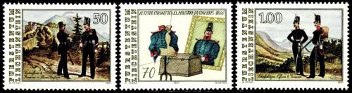 Poštové známky Lichtenštajnsko 1991 Vojáci Mi# 1020-22