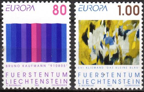 Potov znmky Lichtentajnsko 1993 Eurpa Mi# 1054-55