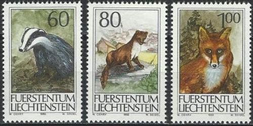 Poštové známky Lichtenštajnsko 1993 Fauna Mi# 1066-68