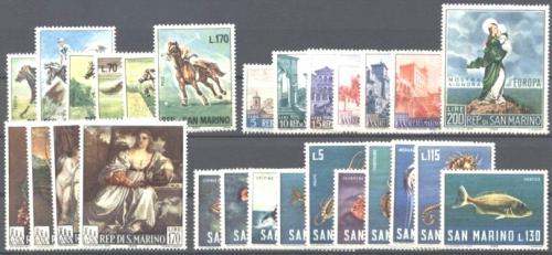 Kompletní roèník San Marino 1966 Mi# 850-79