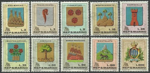 Poštové známky San Marino 1968 Znaky Mi# 903-12