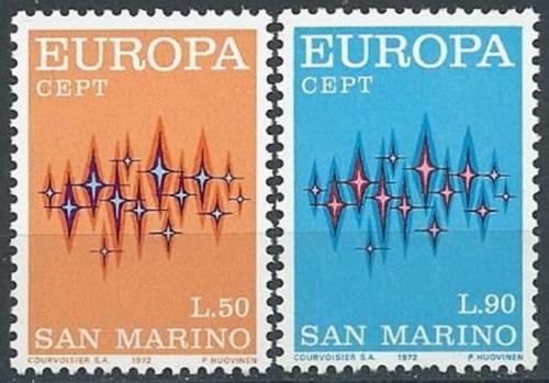 Poštové známky San Marino 1972 Európa CEPT Mi# 997-98