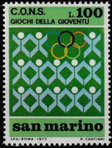 Poštová známka San Marino 1973 Gymnastika Mi# 1028