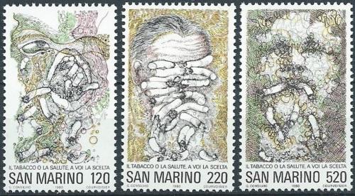 Poštové známky San Marino 1980 Grafika, Giuliana Consilevyo Mi# 1206-08