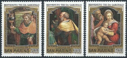 Potov znmky San Marino 1981 Umenie, Garofalo Mi# 1244-46 - zvi obrzok