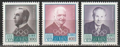 Poštové známky San Marino 1984 Funkcionáøi MOV Mi# 1291-93