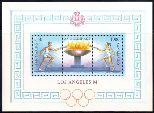 Poštové známky San Marino 1984 LOH Los Angeles Mi# Block 9