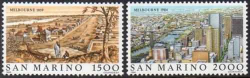 Poštové známky San Marino 1984 Melbourne Mi# 1301-02 Kat 4.50€