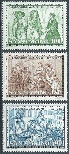 Poštové známky San Marino 1985 Scény z románu Alessandra Manzoni Mi# 1325-27