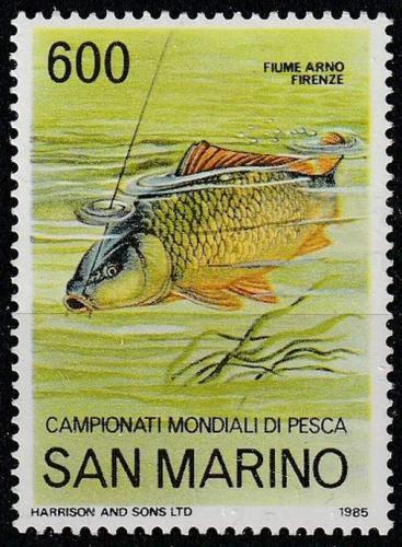 Poštová známka San Marino 1985 Kapr Mi# 1328