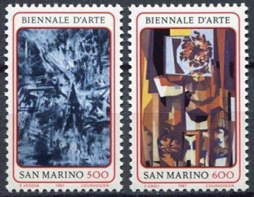 Poštové známky San Marino 1987 Umenie Mi# 1359-60