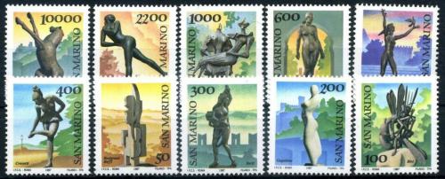 Poštové známky San Marino 1987 Sochy Mi# 1362-71 Kast 22€