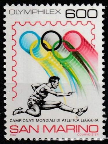Poštová známka San Marino 1987 MS v lehké atletice Mi# 1374