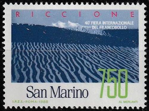 Potov znmka San Marino 1988 Mezinrodn vetrh potovnch znmek Mi# 1394