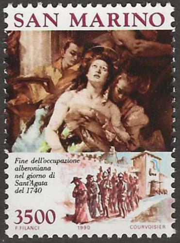 Poštová známka San Marino 1990 Umenie, Giovanni Battista Tiepolo Mi# 1434 Kat 5€