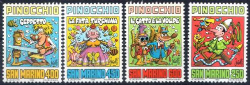 Poštové známky San Marino 1990 Ilustrace, Benito Jacovitti Mi# 1452-55