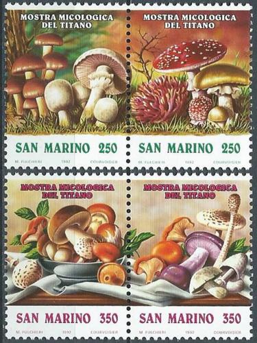 Potov znmky San Marino 1992 Huby Mi# 1516-19 - zvi obrzok