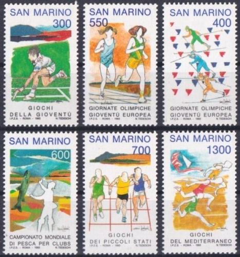 Poštové známky San Marino 1993 Šport Mi# 1525-30