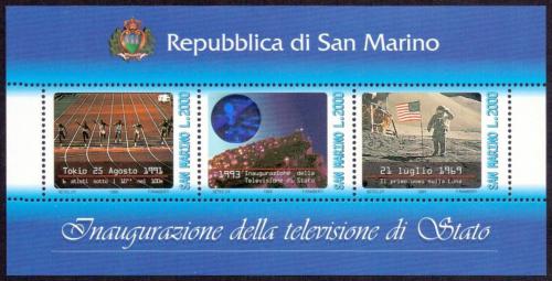 Poštové známky San Marino 1993 Televize Mi# Block 16 Kat 7.50€
