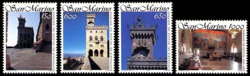 Poštové známky San Marino 1994 Vládní budovy Mi# 1582-85